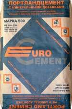 Цемент тарированный М 500 Д 20 (Евроцемент)