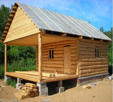 Строим рубленые дома, бани, продаем срубы (зимний лес).