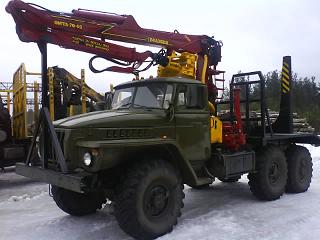 Продажа Урал375 лесовоз с ГМП СФ-65С