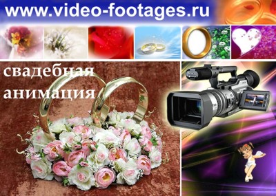 Свадебная анимация, футажи, свадебные заставки