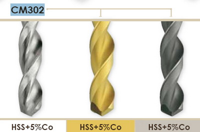 Спиральное сверло длинной серии по DIN 341 HSS+5%Co серия CM302