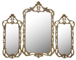 Настенное зеркало из бронзы.