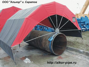 Палатка и укрытие сварщика СФЕРА, ШАТЕР, НЕФТЯНИК для сварки труб