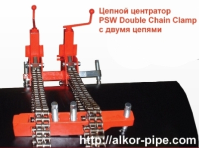 Центратор PSW Double Chain Clamp цепной для сварки труб