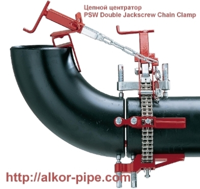 Центратор PSW Double Jackscrew Chain Clamp цепной для сварки труб