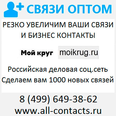 Увеличение контактов в соцсети Мой Круг мойкруг