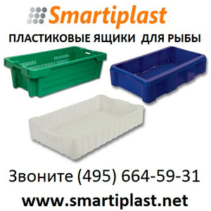 Пластиковый ящик рыбный под рыбу для рыбы