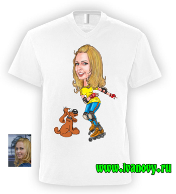 Шарж на футболку