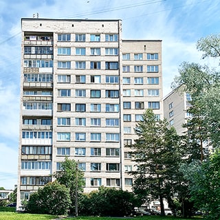 Двухкомнатная квартира 43 кв.м на улице Мосина в Сестрорецке