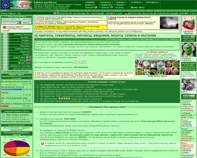Кактус-Портал. Кактусы, Суккуленты, Литопсы, Хищники, Экзоты